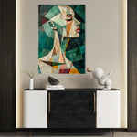 Portrait 009 Canvas Art 60 x 40 cm / Black