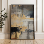 Abstract 010 Canvas Art 18" x 24" / 45 x 60 cm / Black
