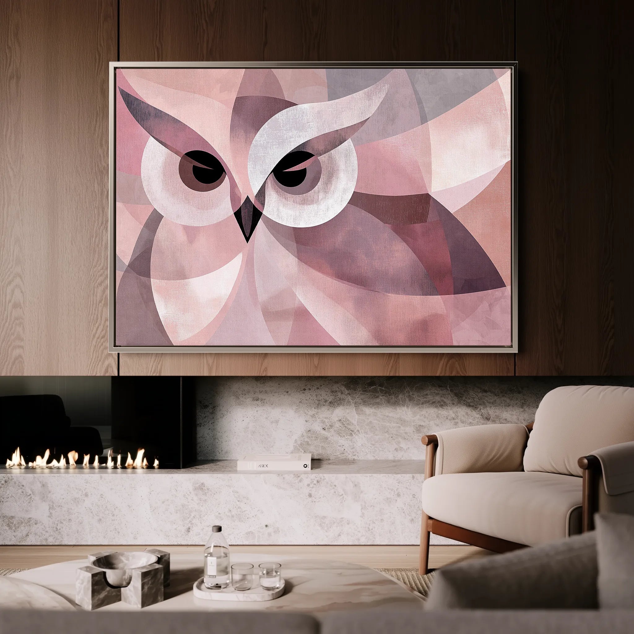 Animals 010 Canvas Art 18" x 24" / 45 x 60 cm / Black