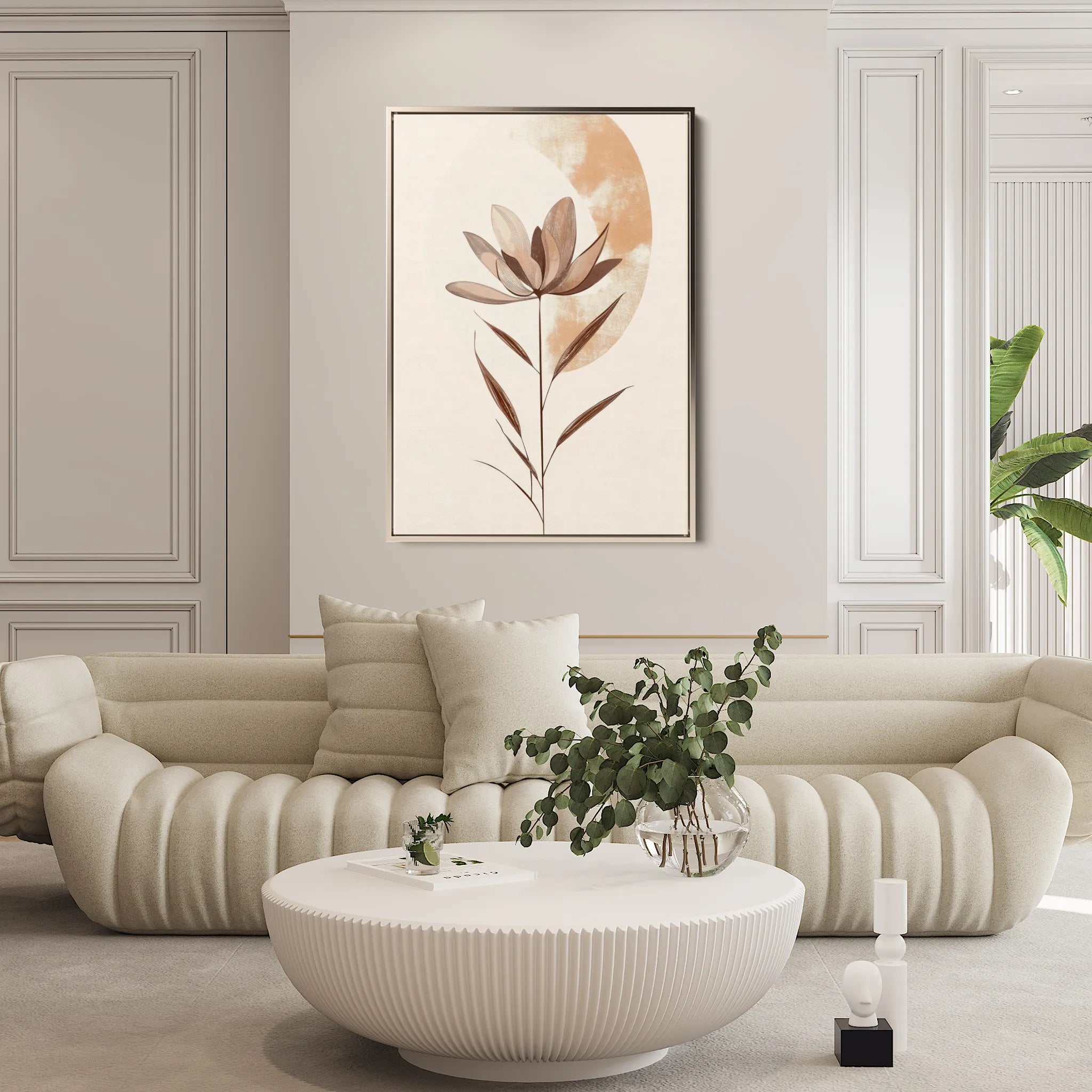 Boho 010 Canvas Art 18" x 24" / 45 x 60 cm / Black