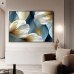 Floral 010 Canvas Art 18" x 24" / 45 x 60 cm / Black