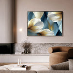 Floral 010 Canvas Art 18" x 24" / 45 x 60 cm / Black