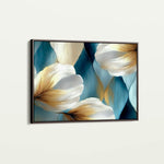 Floral 010 Canvas Art 18" x 24" / 45 x 60 cm / Black