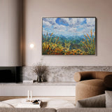 Landscape 010 Canvas Art 18" x 24" / 45 x 60 cm / Black