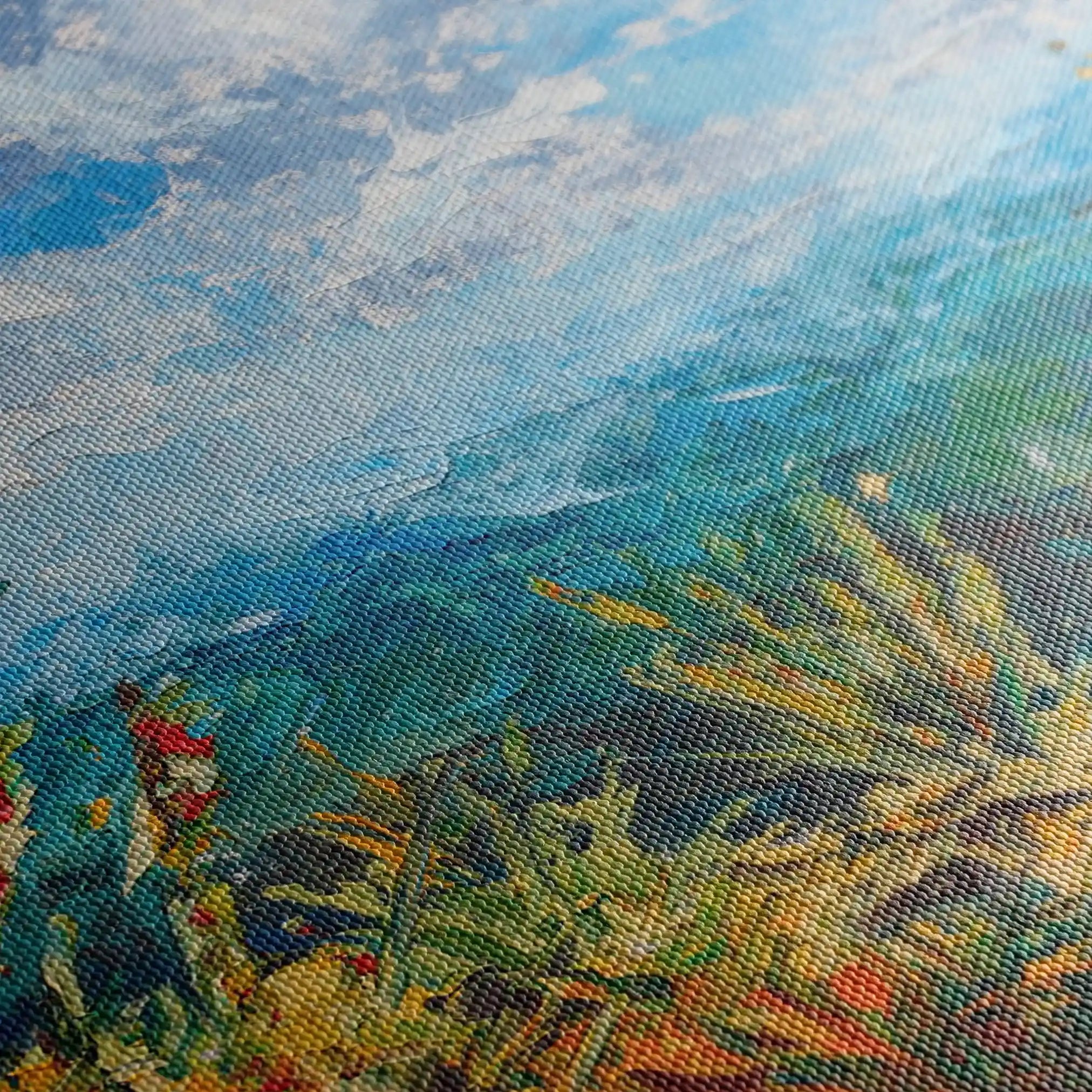 Landscape 010 Canvas Art 60 x 40 cm / Black