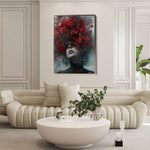 Portrait 010 Canvas Art 18" x 24" / 45 x 60 cm / Black