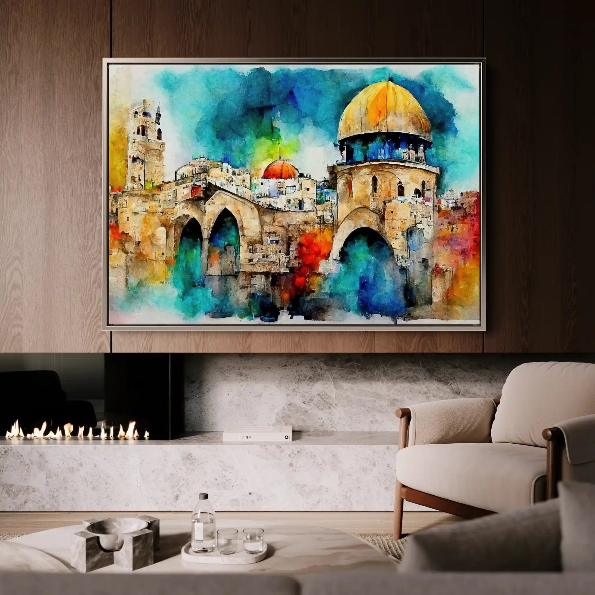 Palestine 010 Canvas Art 60 x 40 cm / Black
