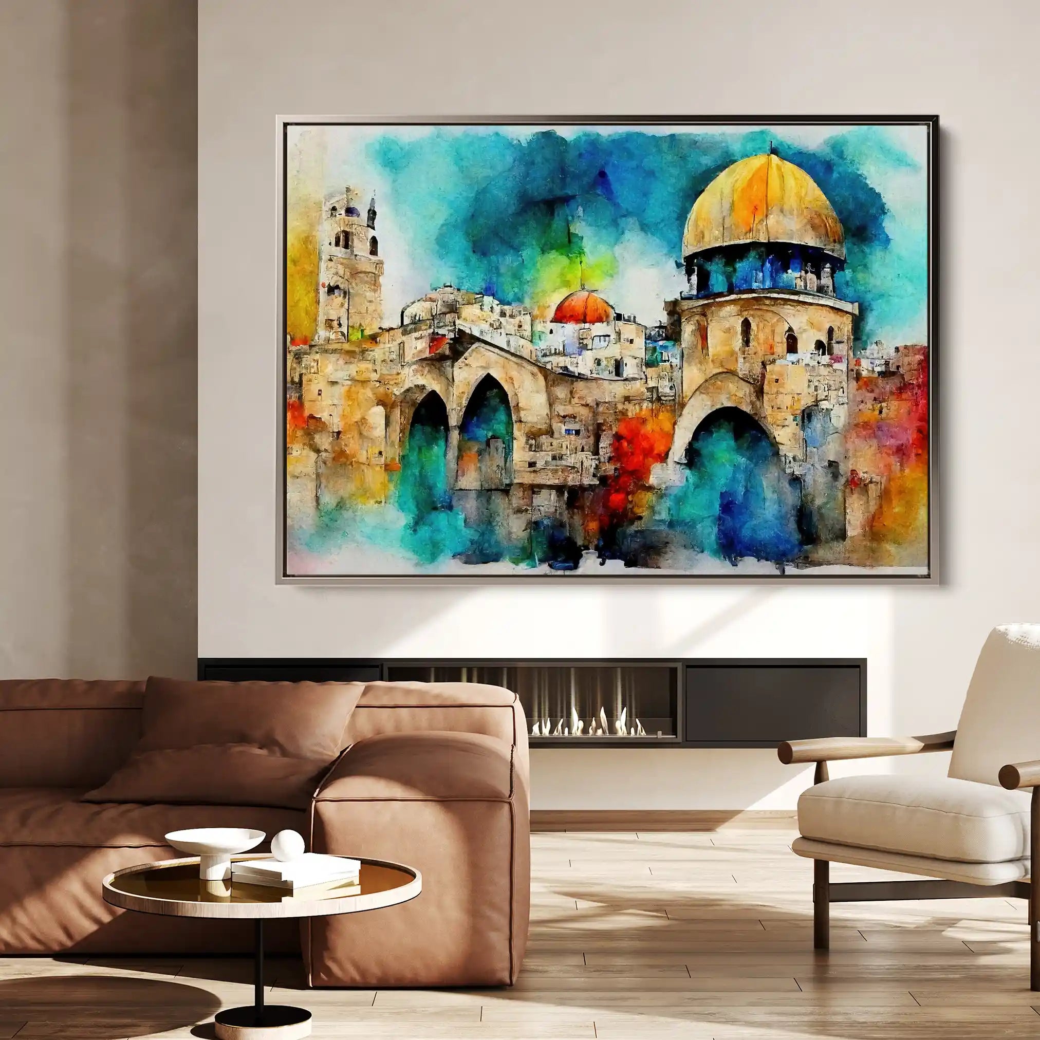 Palestine 010 Canvas Art 60 x 40 cm / Black