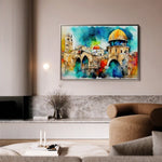 Palestine 010 Canvas Art 60 x 40 cm / Black