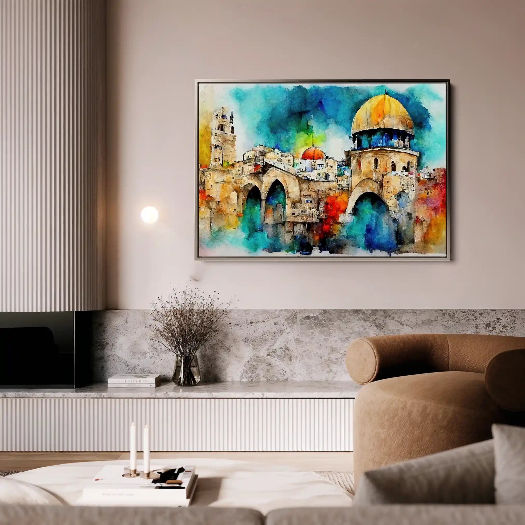 Palestine 010 Canvas Art 60 x 40 cm / Black