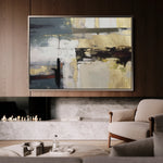Abstract 011 Canvas Art 18" x 24" / 45 x 60 cm / Black