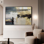 Abstract 011 Canvas Art 18" x 24" / 45 x 60 cm / Black
