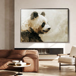 Animals 011 Canvas Art 18" x 24" / 45 x 60 cm / Black