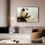Animals 011 Canvas Art 18" x 24" / 45 x 60 cm / Black