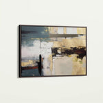 Abstract 011 Canvas Art 60 x 40 cm / Black