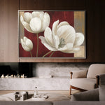 Floral 011 Canvas Art 18" x 24" / 45 x 60 cm / Black