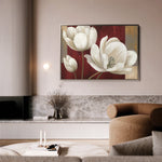 Floral 011 Canvas Art 18" x 24" / 45 x 60 cm / Black
