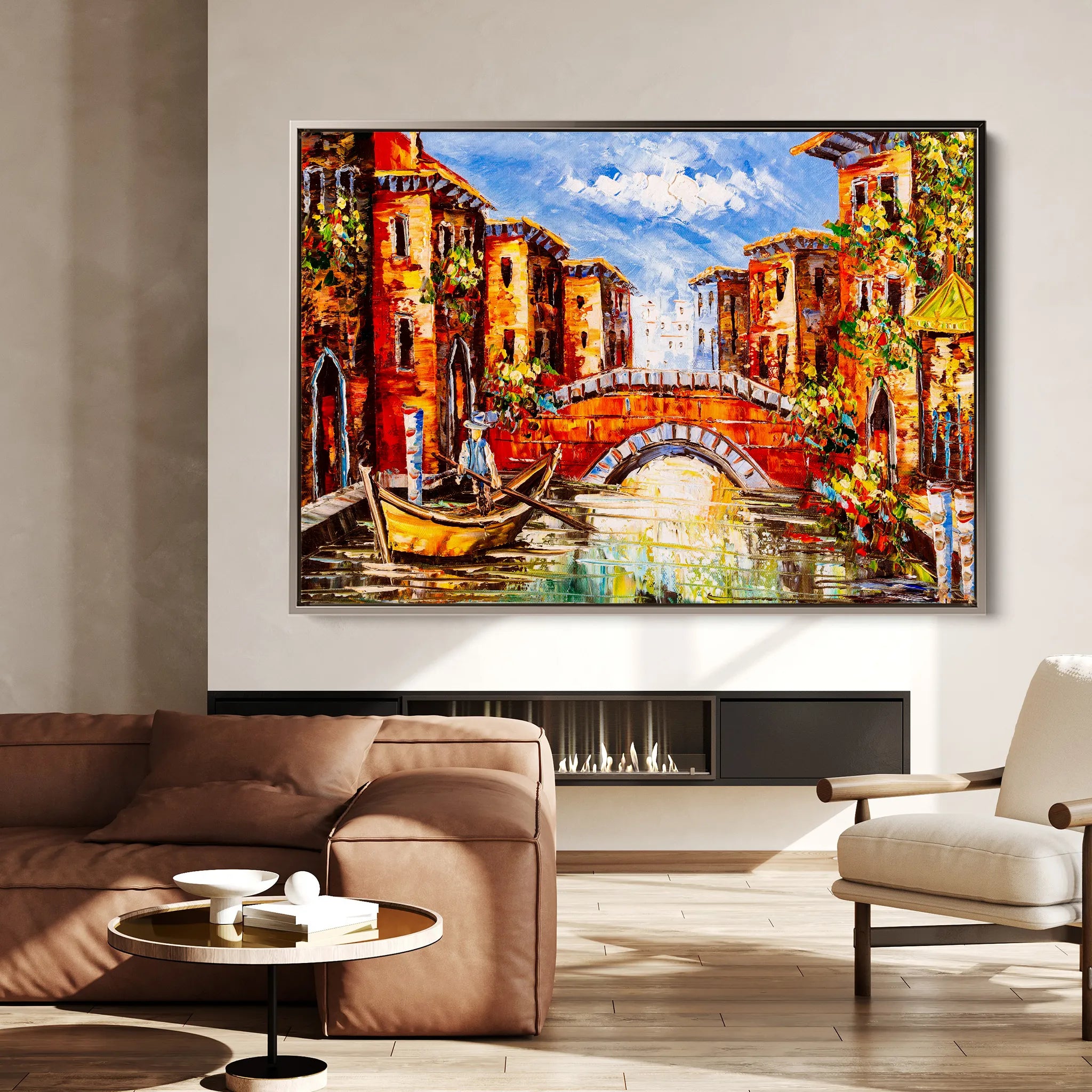 Landscape 011 Canvas Art 18" x 24" / 45 x 60 cm / Black