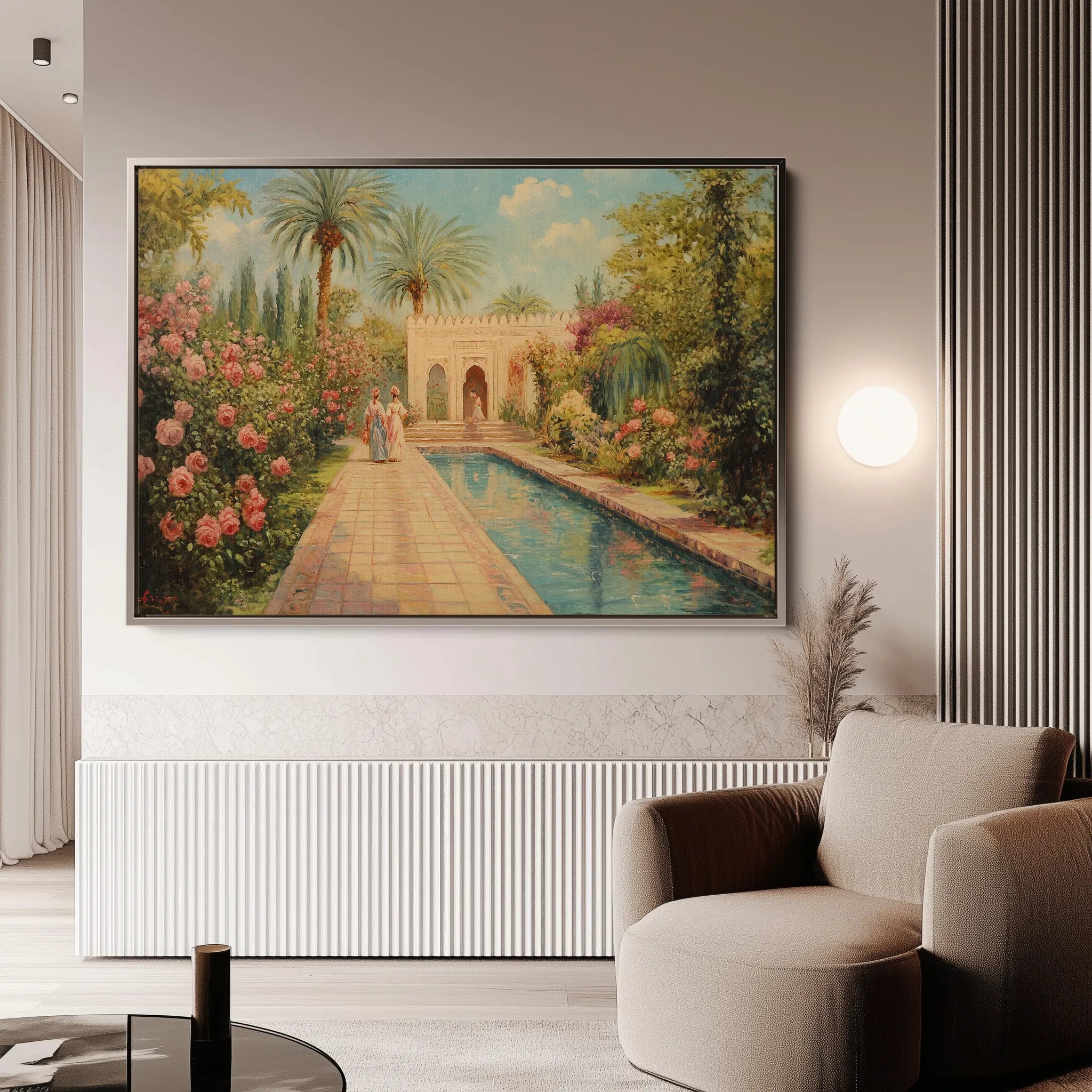 Orientalist 011 Canvas Art 18" x 24" / 45 x 60 cm / Black