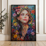 Portrait 011 Canvas Art 18" x 24" / 45 x 60 cm / Black