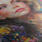 Portrait 011 Canvas Art 18" x 24" / 45 x 60 cm / Black