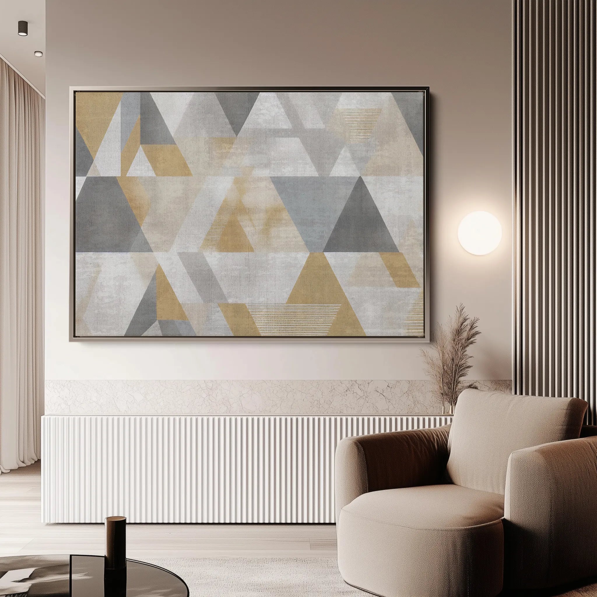 Abstract 012 Canvas Art 18" x 24" / 45 x 60 cm / Black