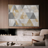 Abstract 012 Canvas Art 18" x 24" / 45 x 60 cm / Black