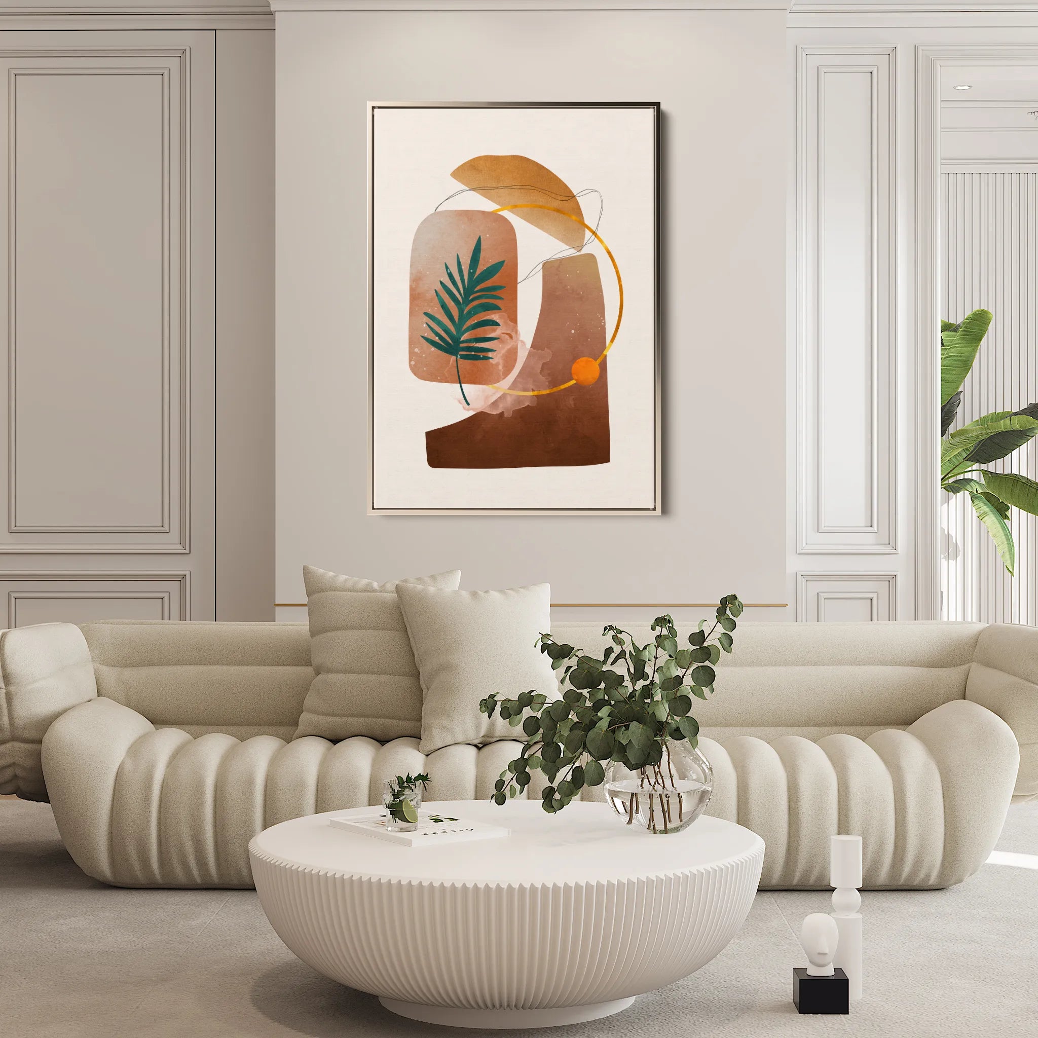 Boho 012 Canvas Art 18" x 24" / 45 x 60 cm / Black