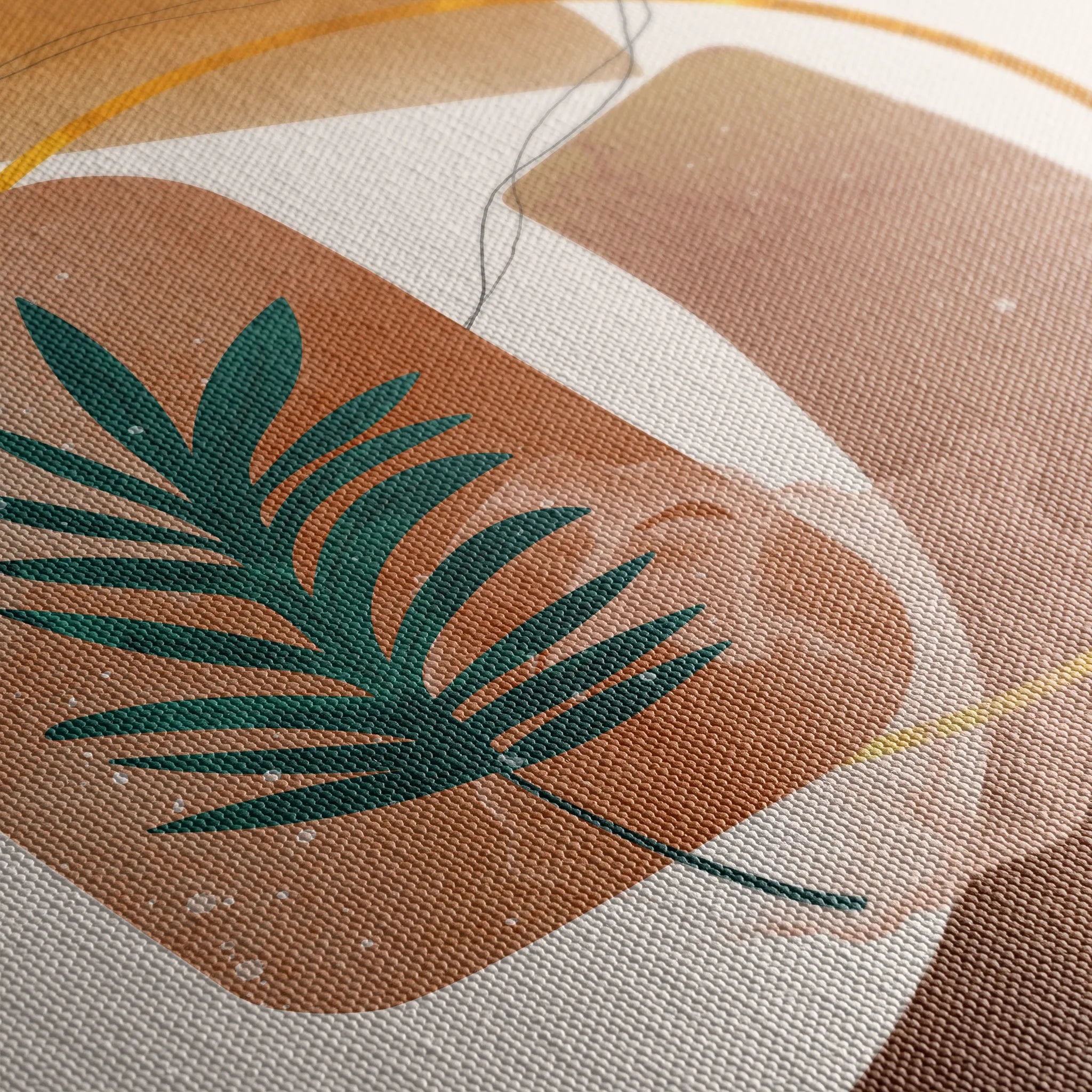 Boho 012 Canvas Art 18" x 24" / 45 x 60 cm / Black