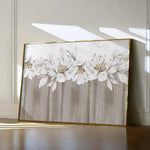 Floral 012 Canvas Art 18" x 24" / 45 x 60 cm / Black