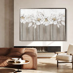 Floral 012 Canvas Art 18" x 24" / 45 x 60 cm / Black