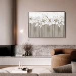 Floral 012 Canvas Art 18" x 24" / 45 x 60 cm / Black