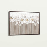 Floral 012 Canvas Art 18" x 24" / 45 x 60 cm / Black