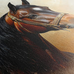 Horses 012 Canvas Art 18" x 24" / 45 x 60 cm / Black