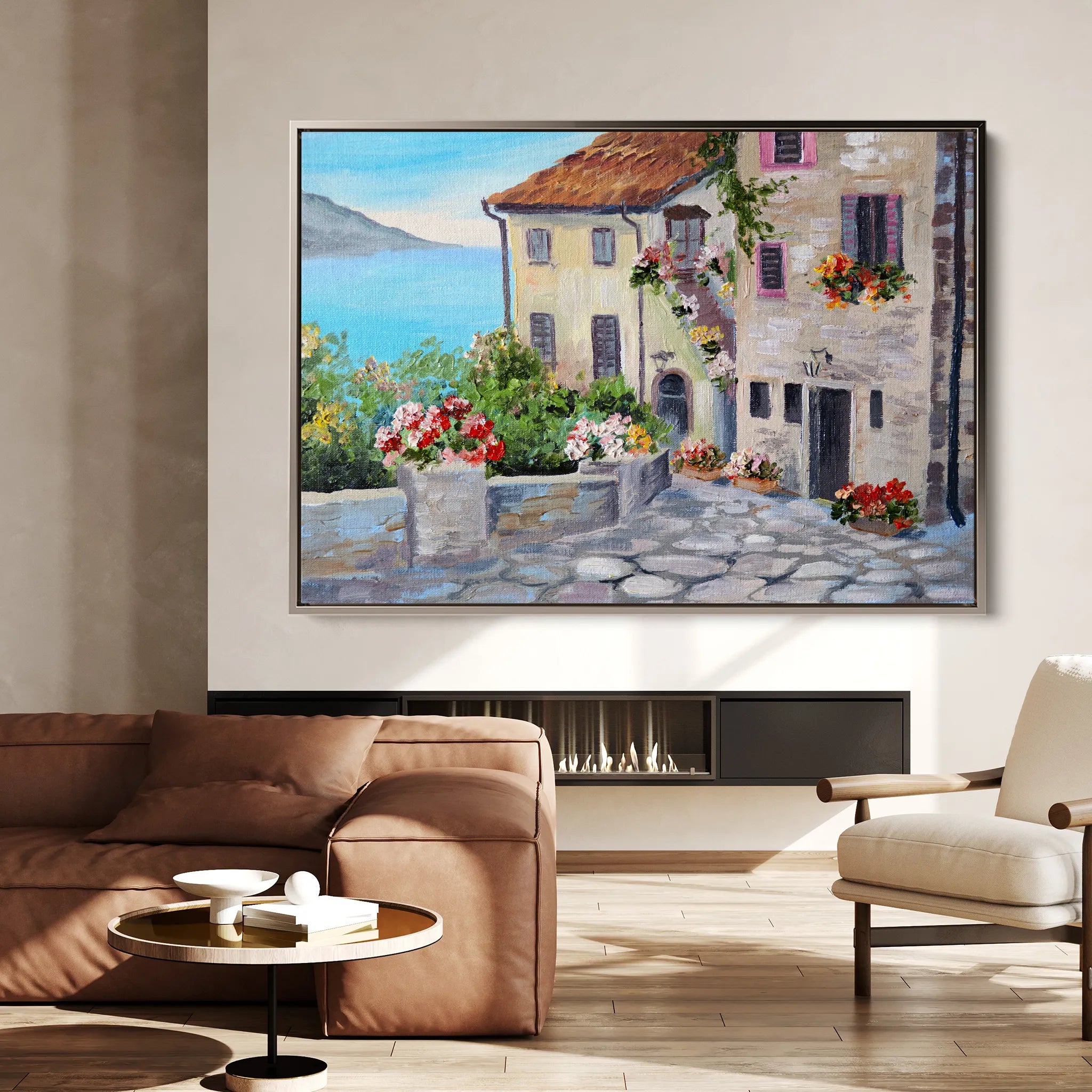 Landscape 012 Canvas Art 18" x 24" / 45 x 60 cm / Black