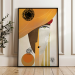 Portrait 012 Canvas Art 18" x 24" / 45 x 60 cm / Black