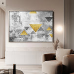 Abstract 013 Canvas Art 18" x 24" / 45 x 60 cm / Black