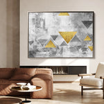 Abstract 013 Canvas Art 18" x 24" / 45 x 60 cm / Black
