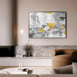 Abstract 013 Canvas Art 18" x 24" / 45 x 60 cm / Black