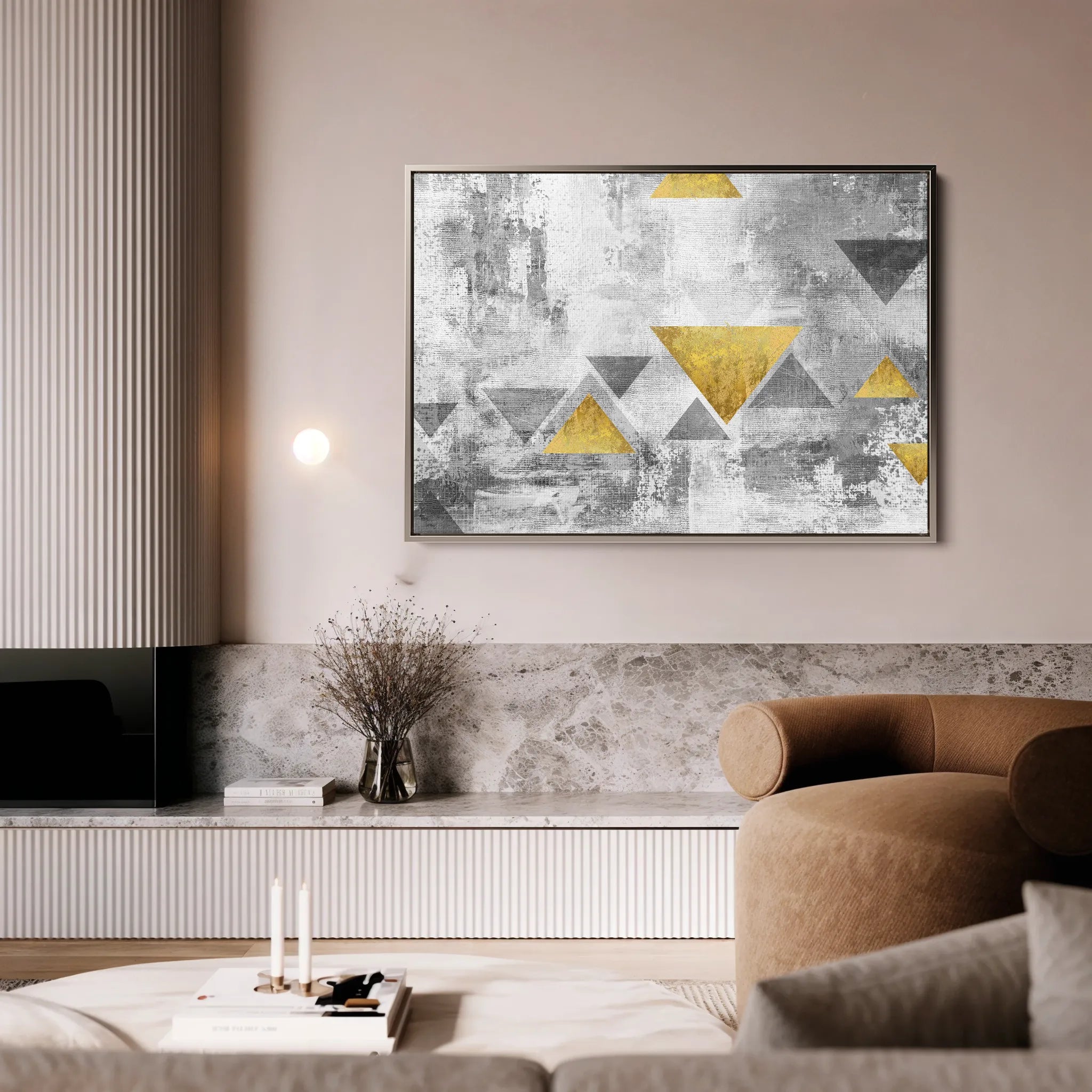 Abstract 013 Canvas Art 18" x 24" / 45 x 60 cm / Black