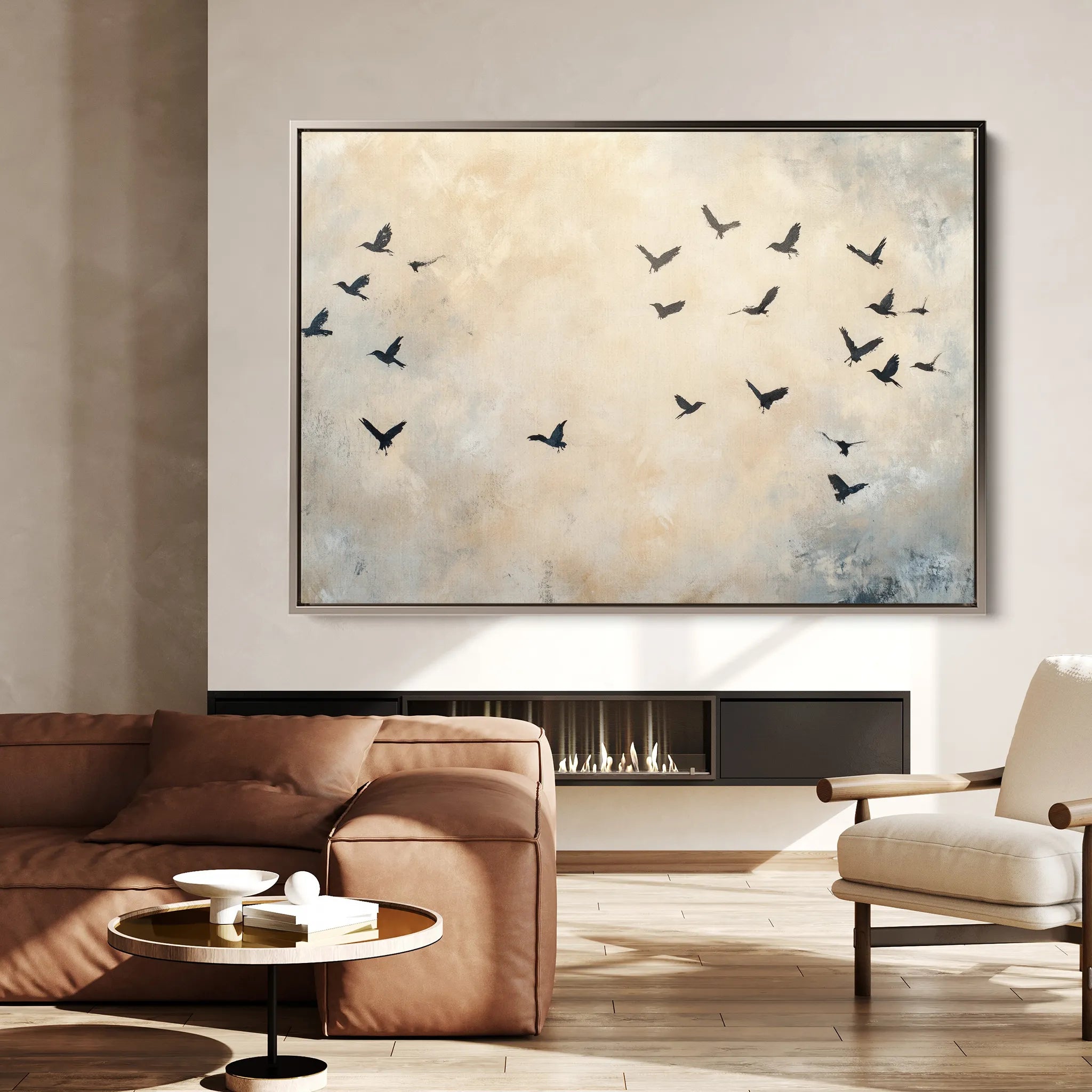 Animals 013 Canvas Art 18" x 24" / 45 x 60 cm / Black