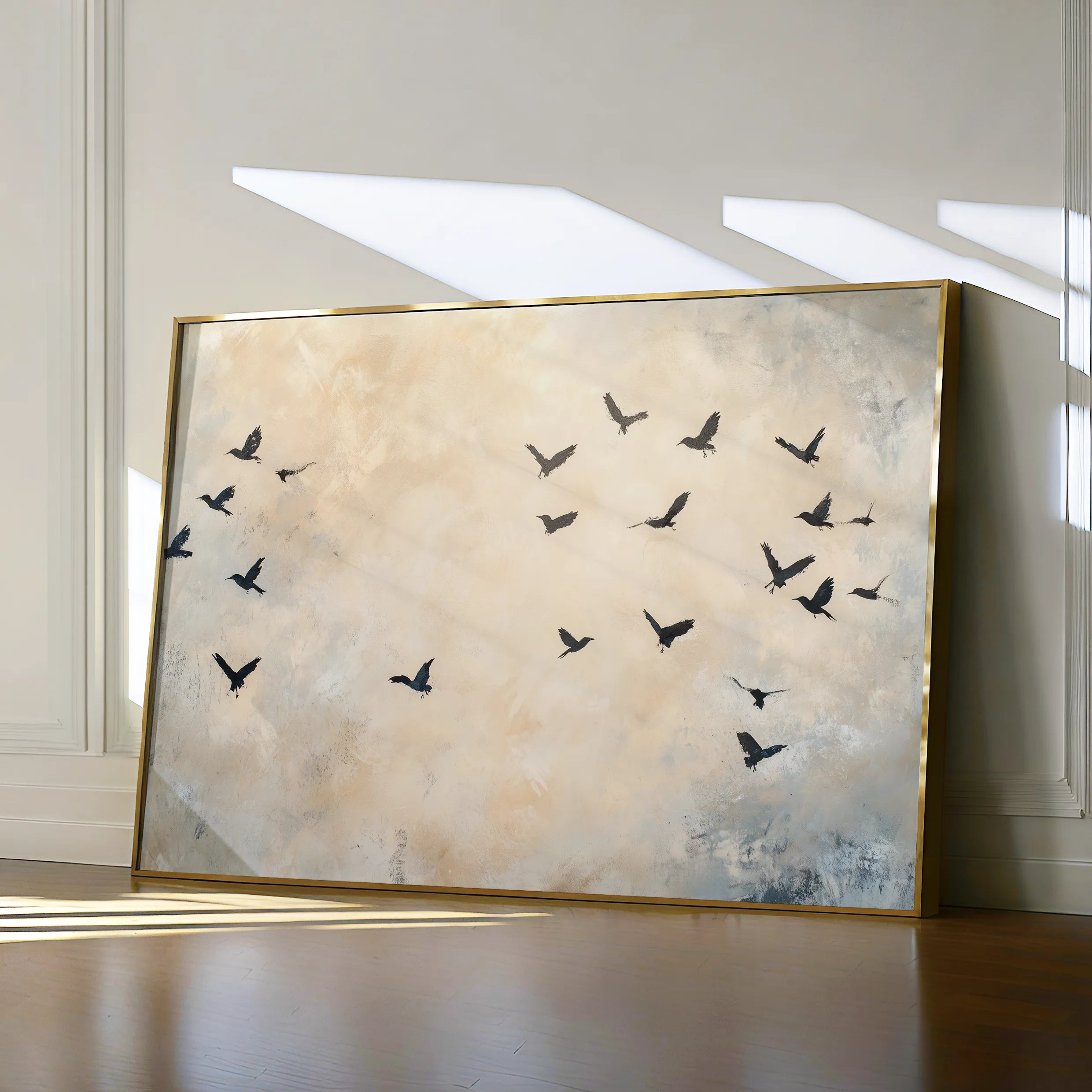 Animals 013 Canvas Art 18" x 24" / 45 x 60 cm / Black