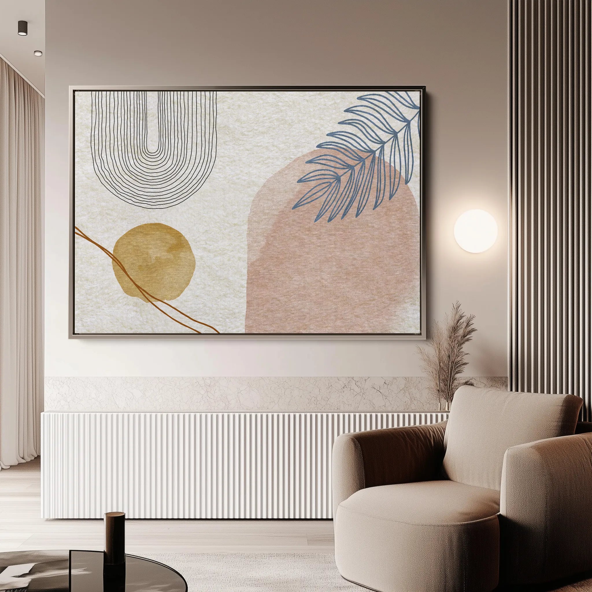 Boho 013 Canvas Art 18" x 24" / 45 x 60 cm / Black