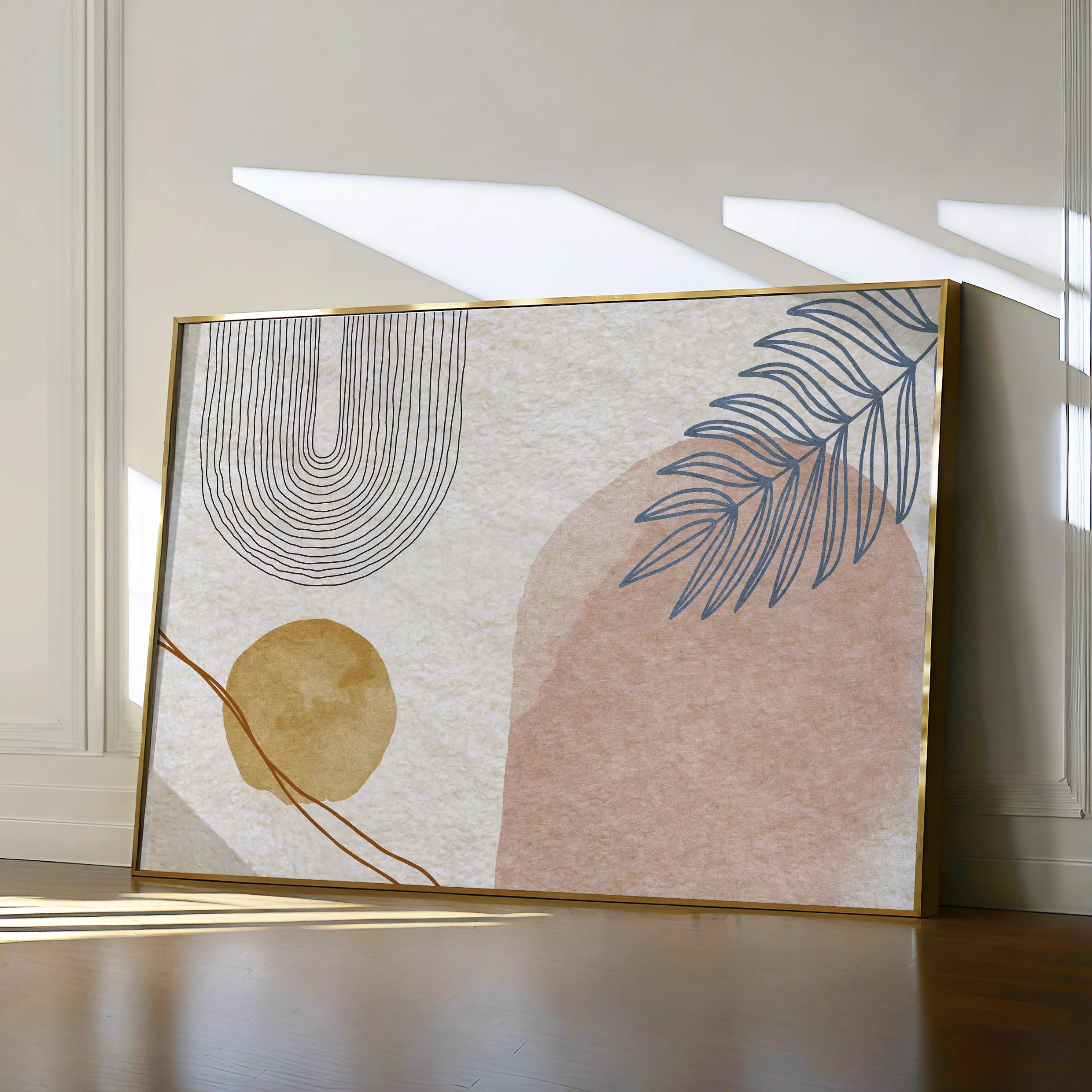 Boho 013 Canvas Art 18" x 24" / 45 x 60 cm / Black