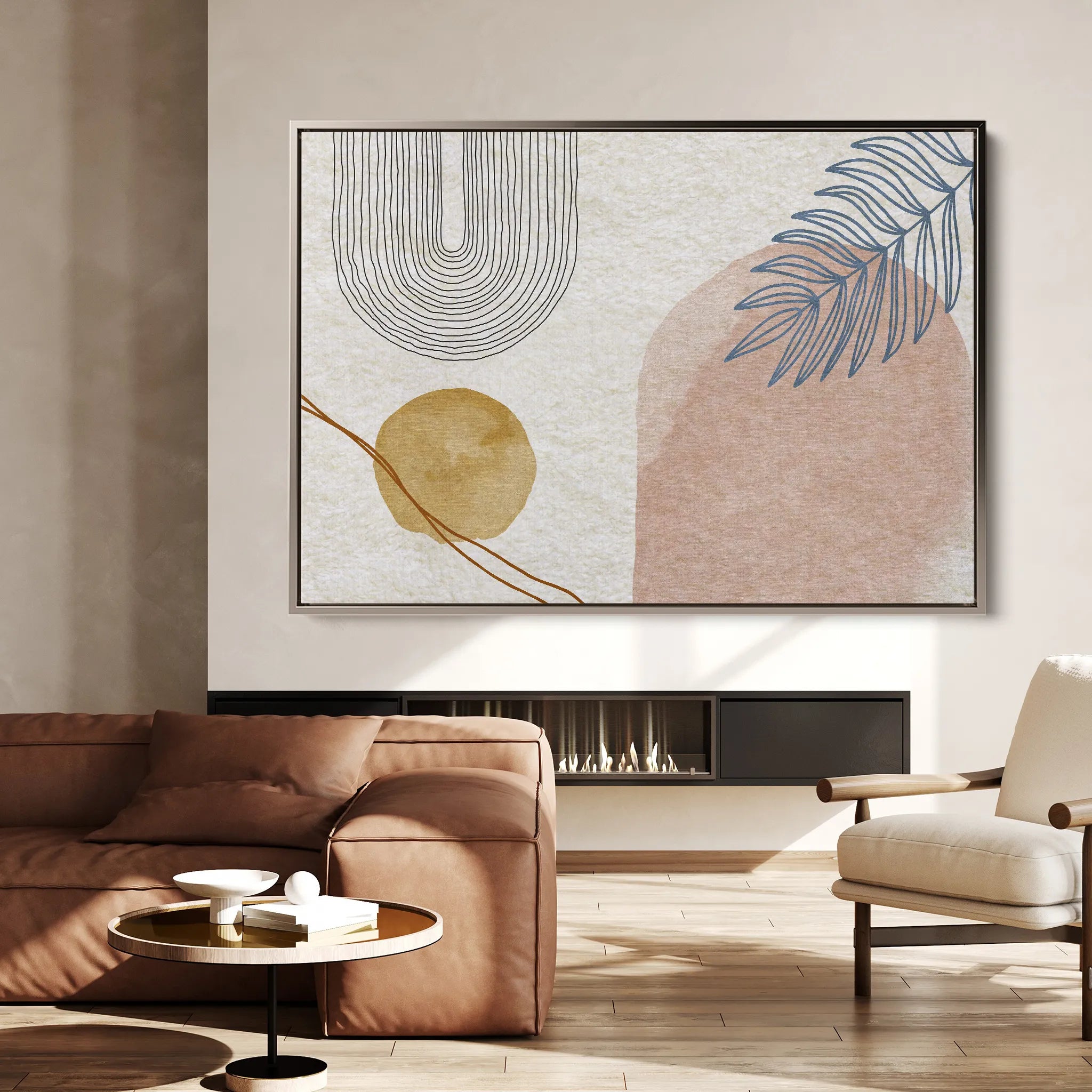 Boho 013 Canvas Art 18" x 24" / 45 x 60 cm / Black