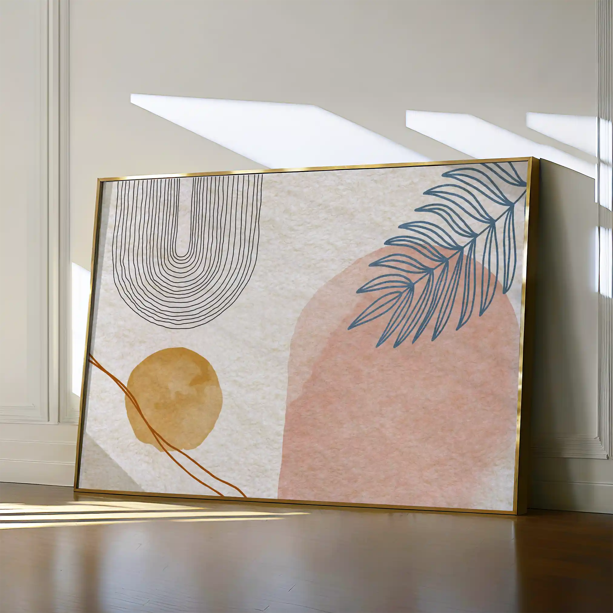 Boho 013 Canvas Art 60 x 40 cm / Black