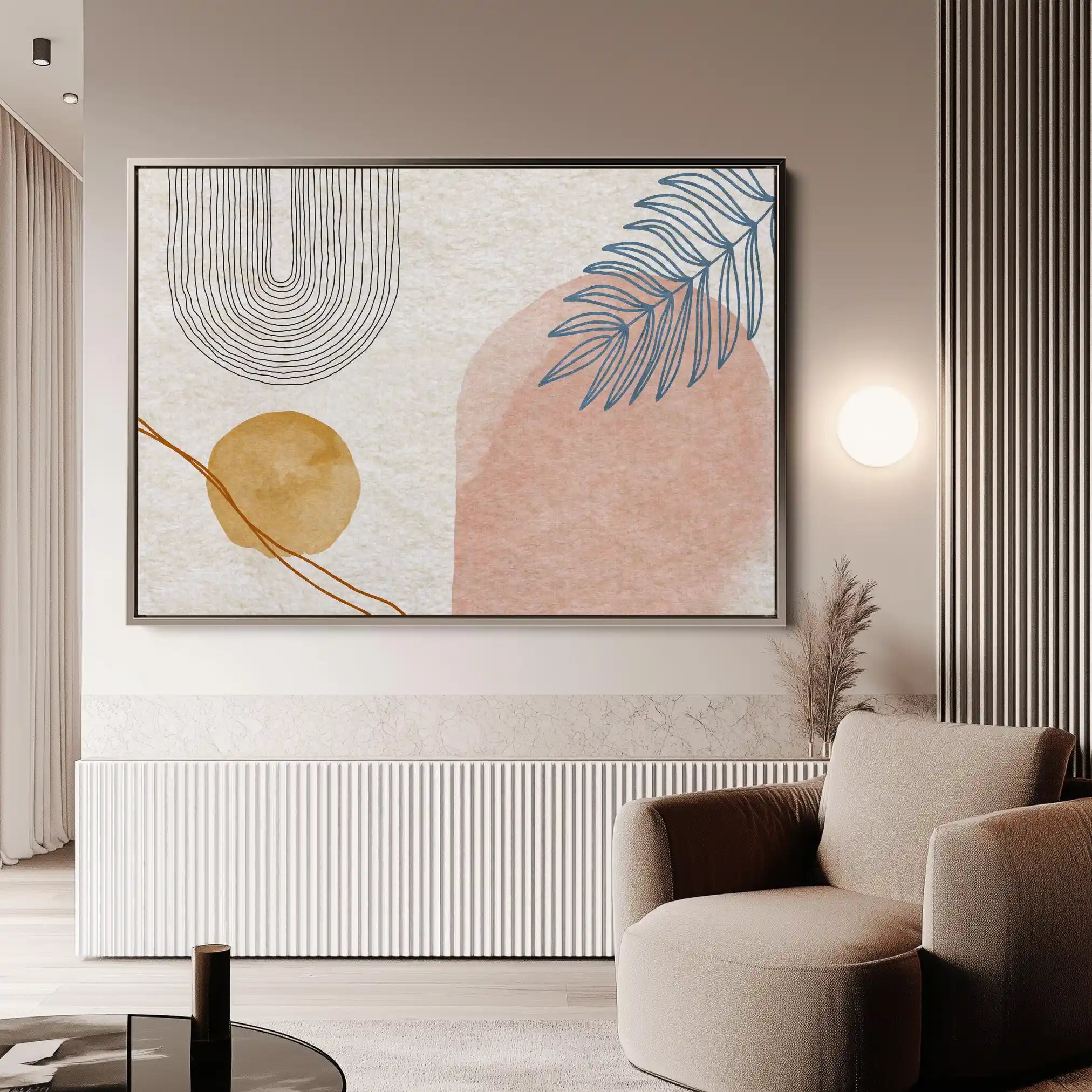 Boho 013 Canvas Art 60 x 40 cm / Black