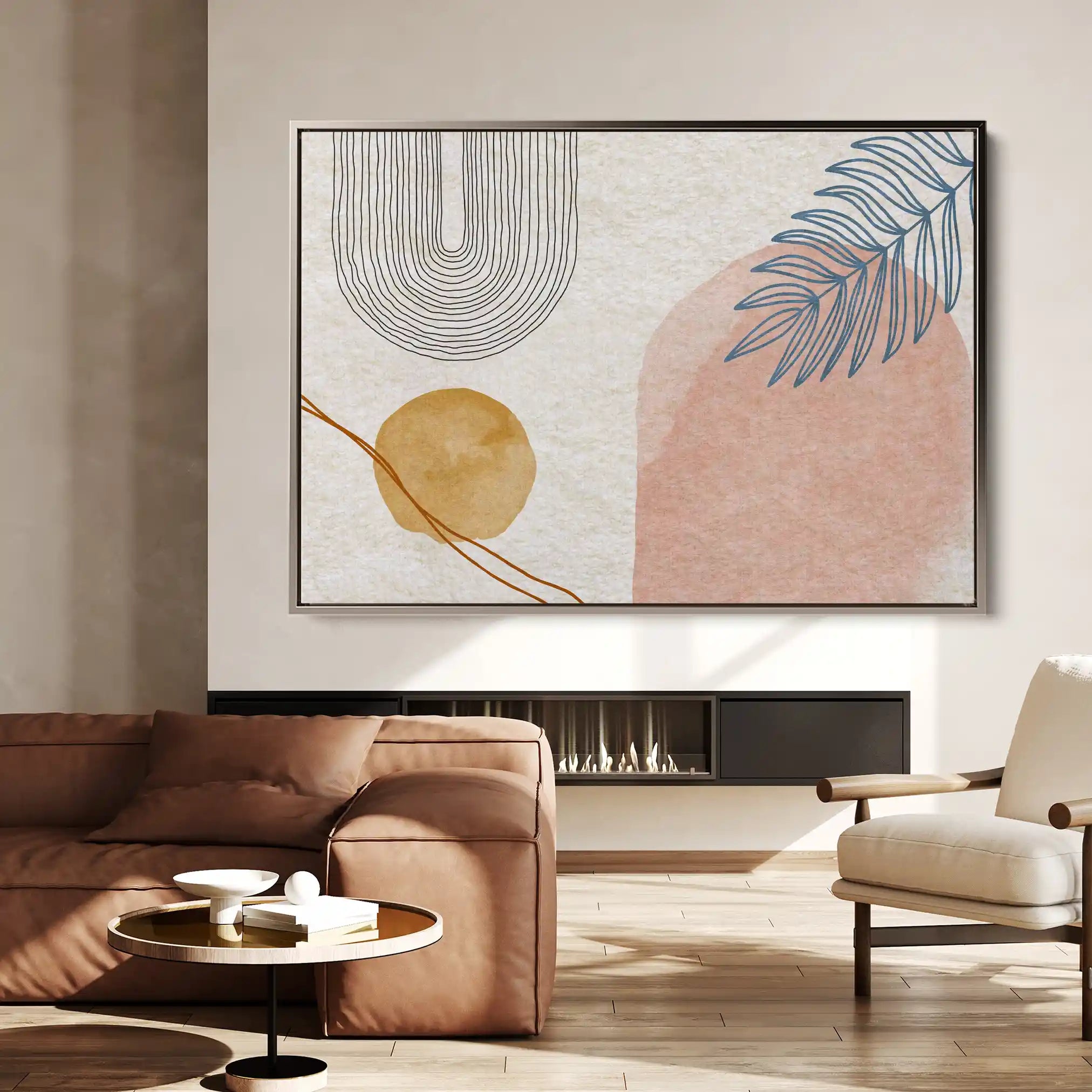 Boho 013 Canvas Art 60 x 40 cm / Black