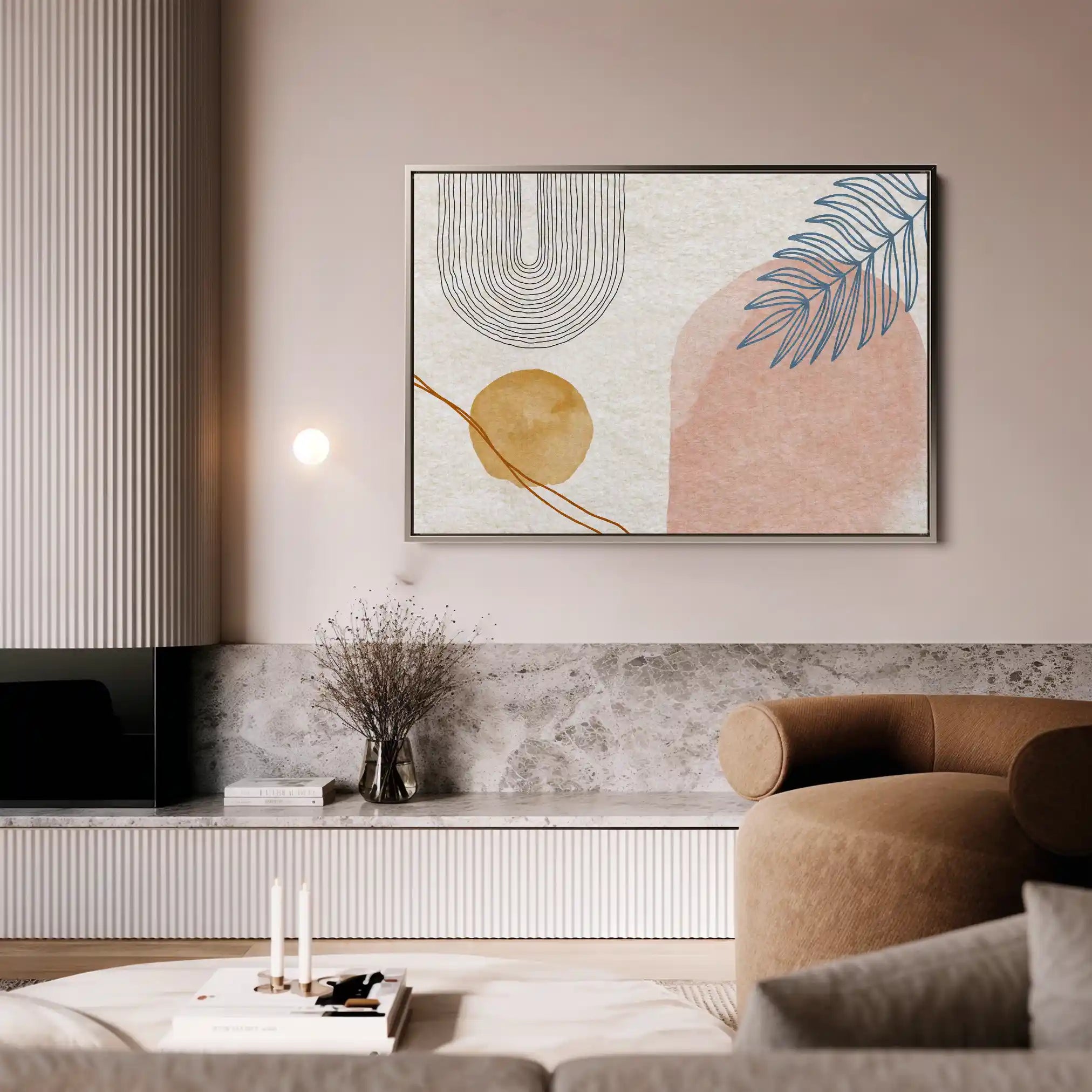 Boho 013 Canvas Art 60 x 40 cm / Black