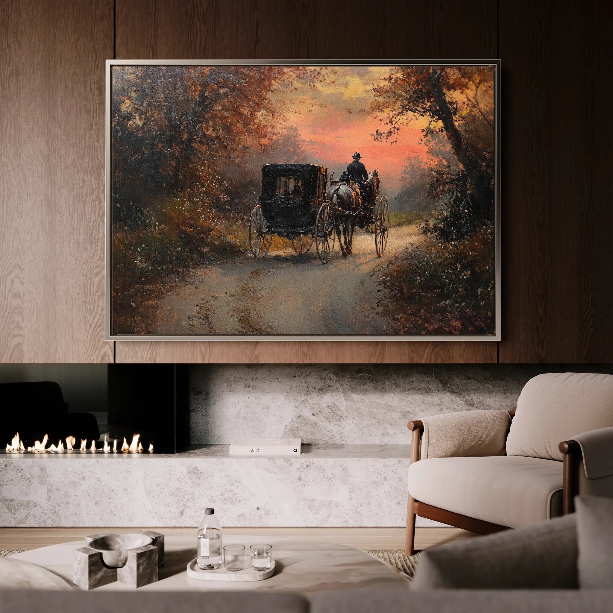 Classic 013 Canvas Art 18" x 24" / 45 x 60 cm / Black